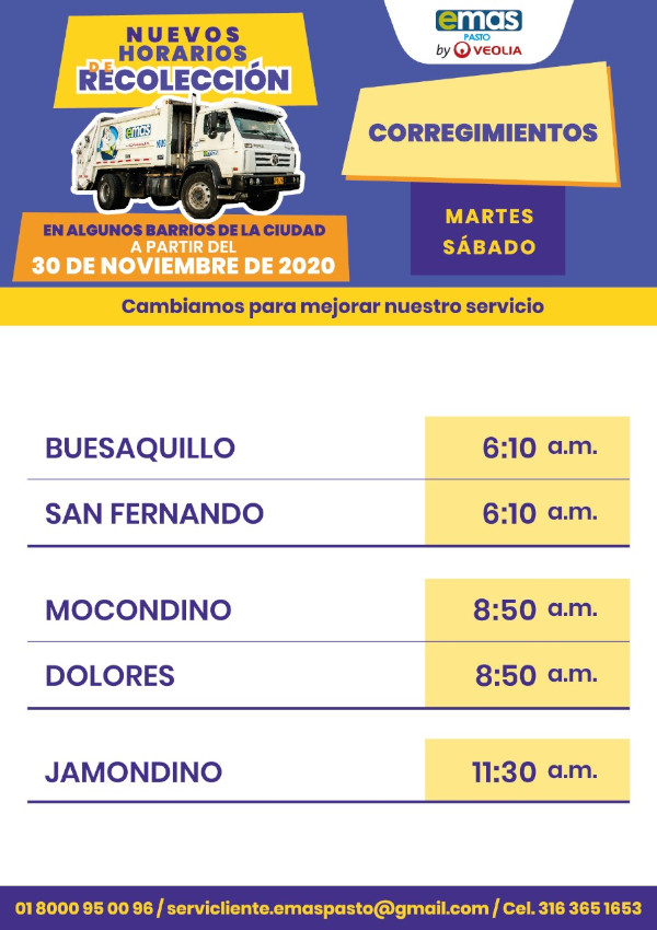 Horario EMAS