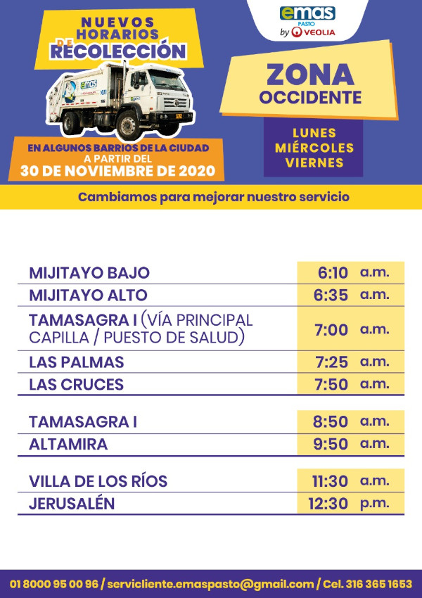 Horario EMAS