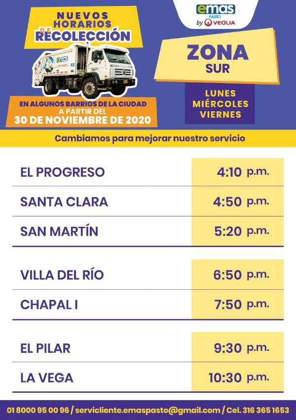 Horario EMAS