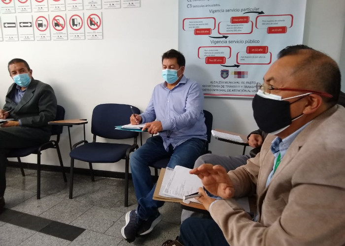 Reunión con transportadores de la ciudad