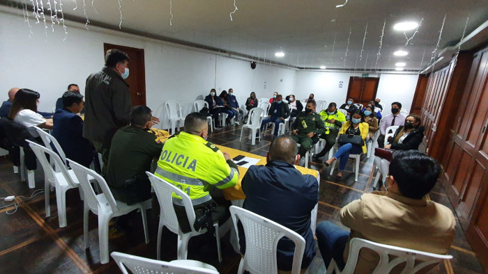 Reunión entidades de seguridad del municipio de Pasto