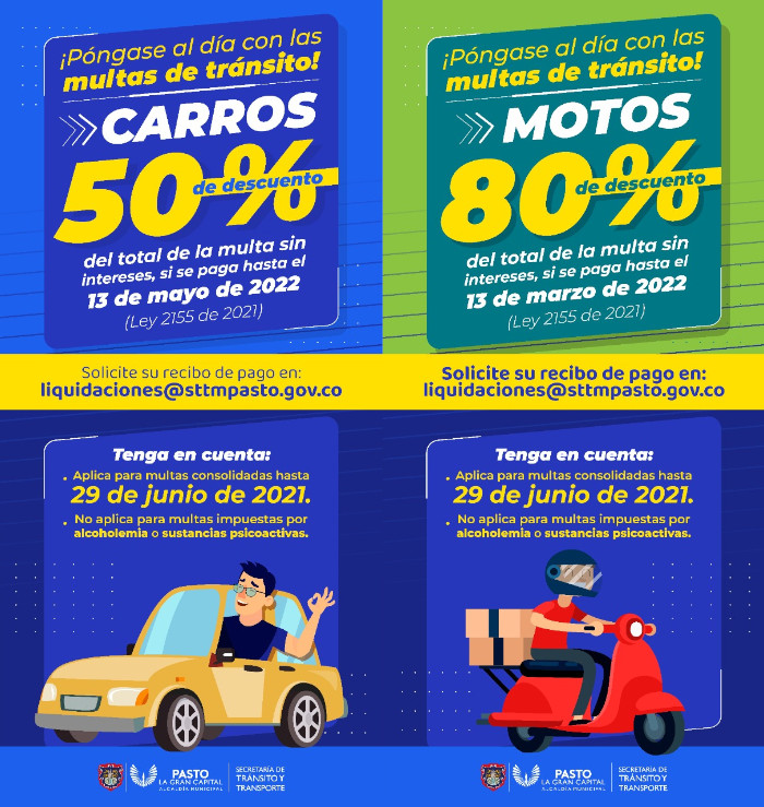 Descuentos en la Secretaría de Tránsito y Transporte