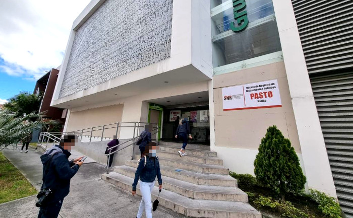 Fachada sede Oficina de Instrumentos Públicos en Pasto - Nariño