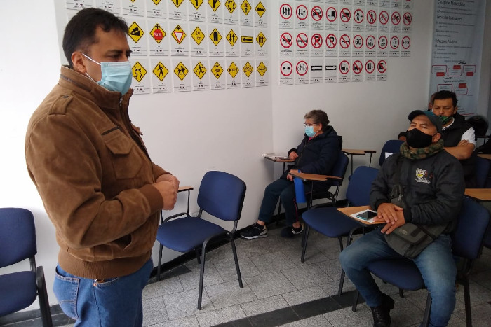 Reunión de la Secretaría de Tránsito y las JAC