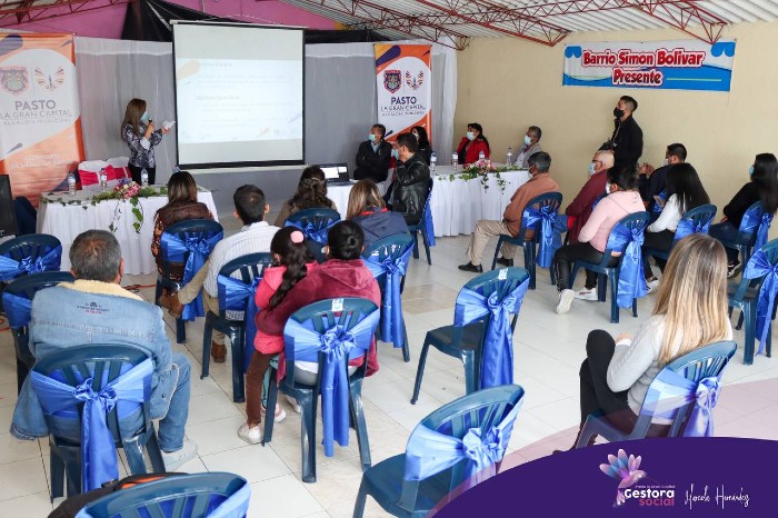 Socialización del proyecto de adecuación del comedor solidario y salón comunal del barrio Simón Bolívar.
