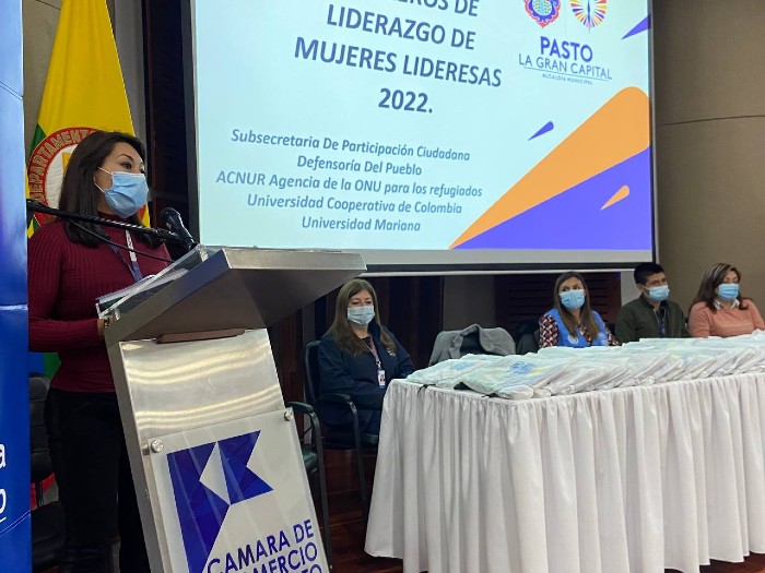 Evento de apertura del Diplomado para 50 mujeres lideresas de Pasto.