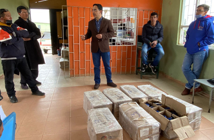 Entrega micro medidores a las juntas administradoras de acueductos rurales del municipio