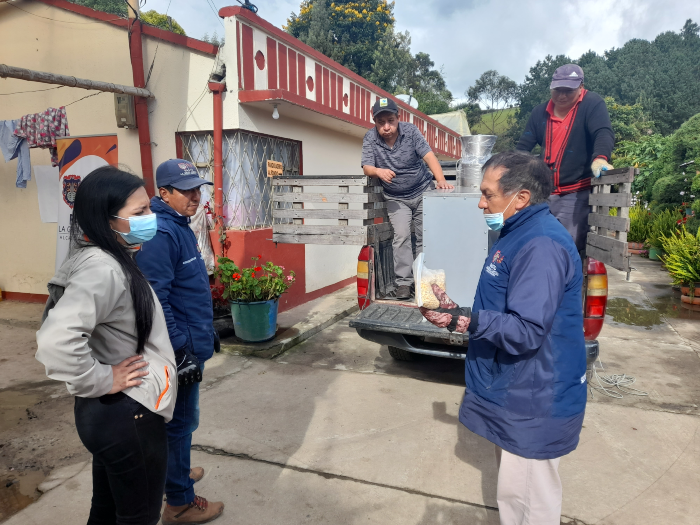 Avances en la entrega de una peletizadora a la Asociación Horticuy, en el marco del fortalecimiento en la implementación de las Unidades Productivas Agroecológicas.