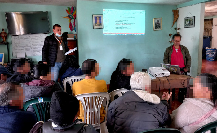 Reunión asociaciones productivas corregimiento de Catambuco