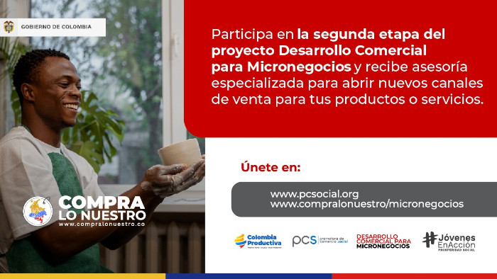 Invitación desarrollo comercial para Micronegocios