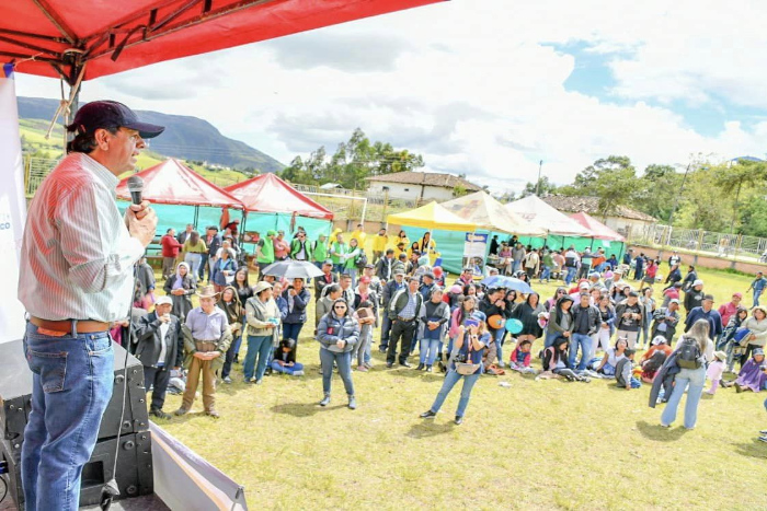 encuentro campesino en el corregimiento de Santa Bárbara