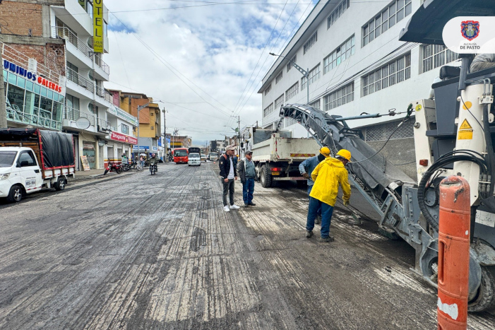 Secretaría de Infraestructura lidera mejoramiento de la malla vial en la calle 18, sector de San Juan Bosco