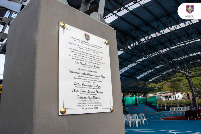 Inauguración cubierta polideportivo San Fernando