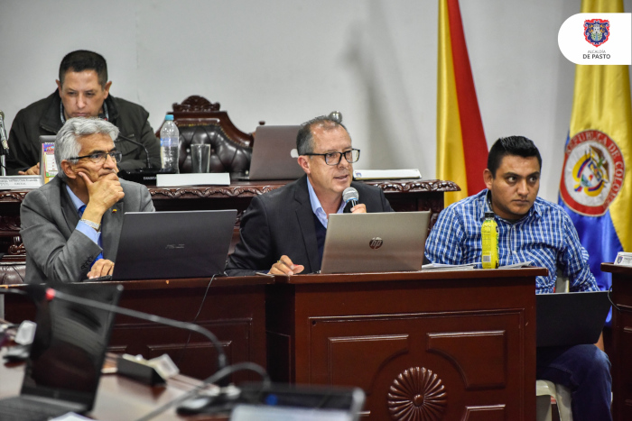 funcionarios de la Alcaldía de Pasto expusieron ante el Concejo Municipal los diferentes componentes de seguridad, convivencia, comunicación pública y energías renovables