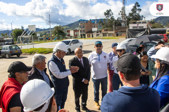 visita obra vial en el sector de Mocondino y Canchala 