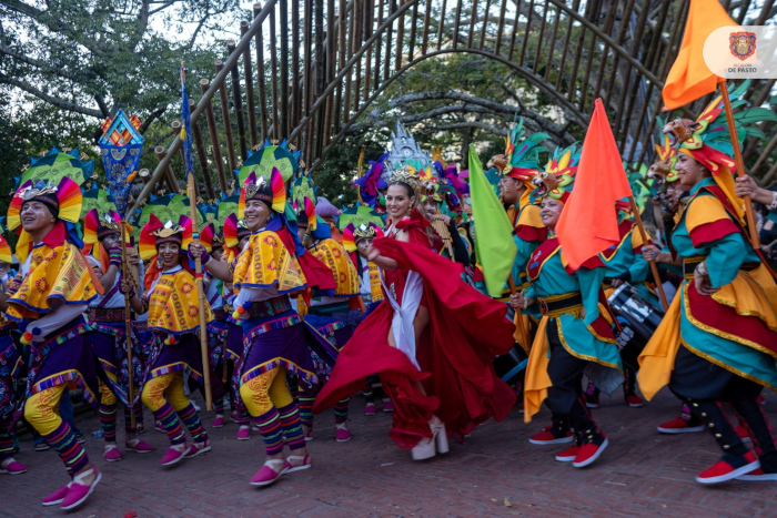 El Carnaval de Negros y Blancos se tomó el acto de apertura de la COP16