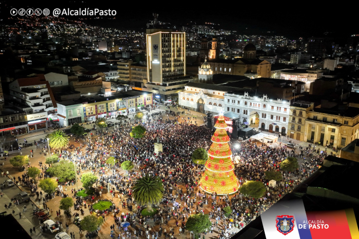 La magia de la navidad se tomó a Pasto con la apertura de la Senda de Luz 