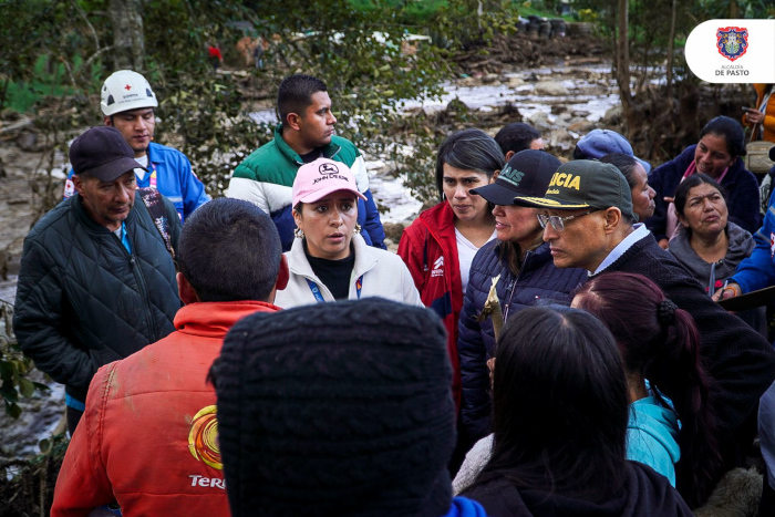 En el segundo día de emergencia en El Encano, la Alcaldía de Pasto avanzó en el trabajo de remoción de escombros y evaluación de daños por las fuertes lluvias