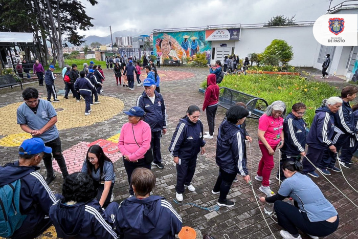 Secretaría de Bienestar Social y Universidad de Nariño realizaron una jornada lúdica y recreativa con adultos mayores del Centro Vida
