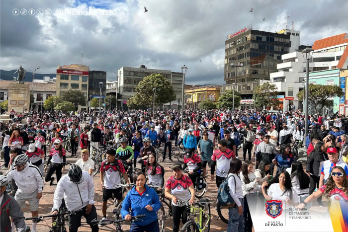 Éxito total en el ciclopaseo organizado durante el Día sin Carro y sin Moto