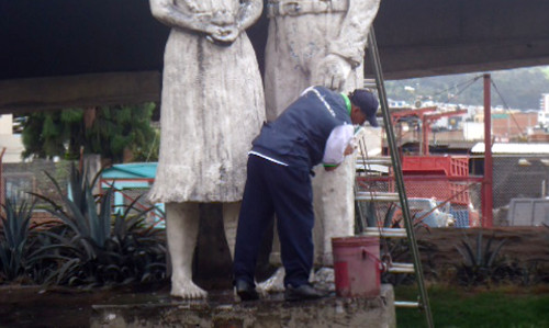 Aseo monumentos - Pasto 2013