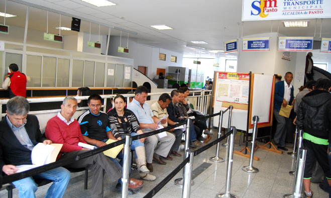 Congestion plataforma RUNT - Pasto 2013