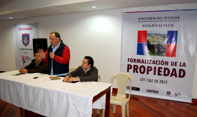 Formalización Propiedad - Pasto 2013