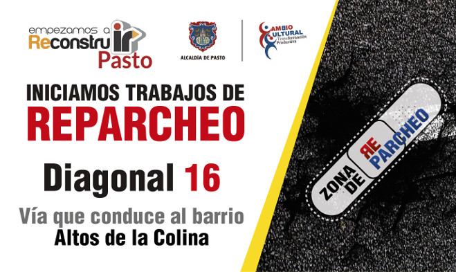 Reparcheo diagonal 16 - Pasto 2013