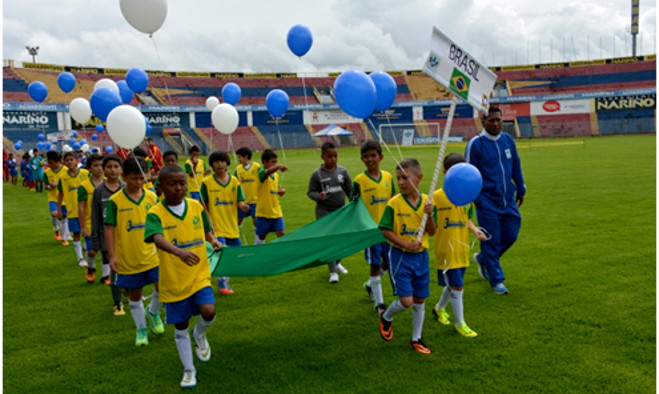 Inauguración mundialito de fútbol - Pasto 2014