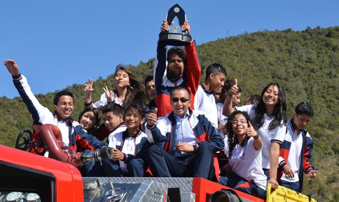 Recibimiento banda ganadora - Pasto 2015