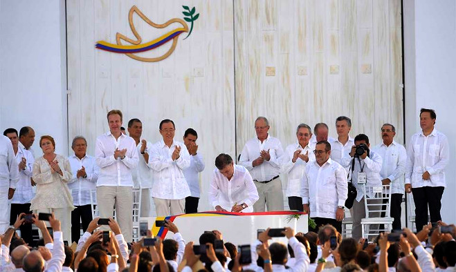 Firma de la paz con las FARC - Colombia 2016