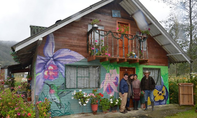 Embellecimiento de viviendas en la vereda El Motilón - El Encano