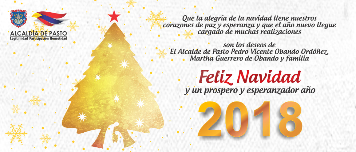 Mensaje de Navidad y Feliz Año Nuevo 2018