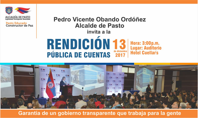 13 de diciembre Rendición de Cuentas