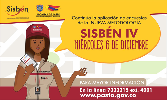 Continúa aplicación encuestas Sisbén IV