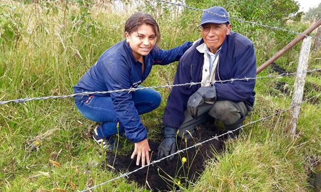 Siembra de árboles en corregimiento de Morasurco