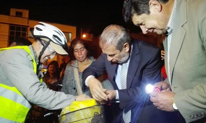 Al trabajo en bici concluyó con masiva respuesta de ciclistas