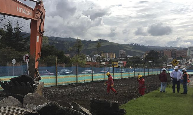 Obra intercambiador vial hasta Udenar