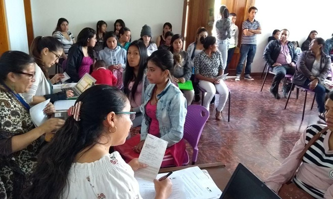 Eentrega paquetes alimentarios