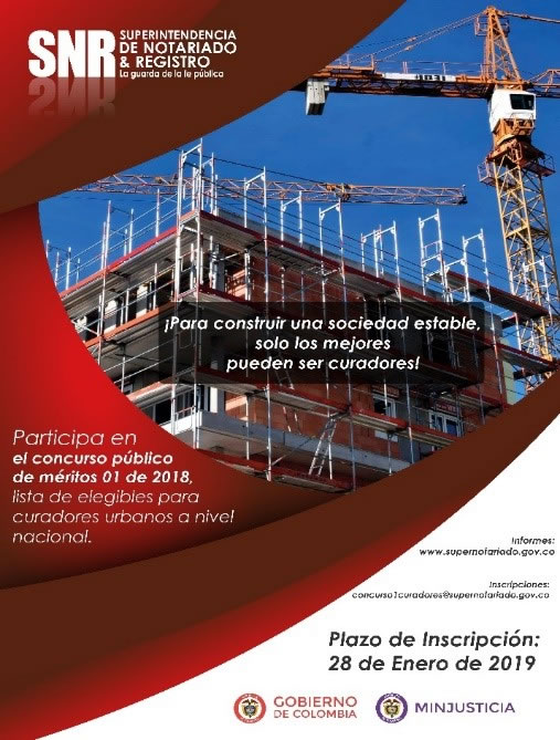 Convocatoria designación de lista de elegibles de Curadores Urbanos a nivel nacional