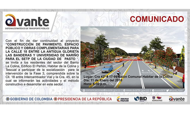 Socializacion intervención fase III Avante SETP