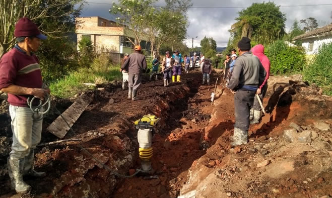 Construcción de alcantarillado en el corregimiento del Socorro
