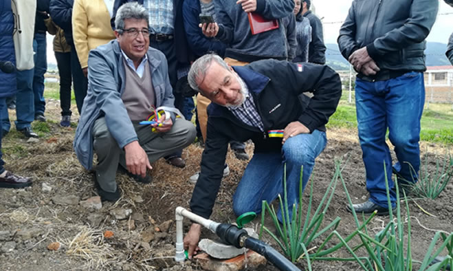 Primer distrito de riego en la vereda Botanilla