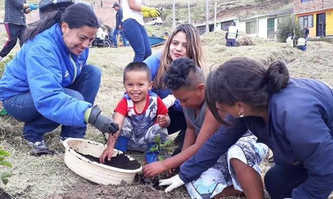 Jornada ambiental, AMA en el barrio Villas del Rosario