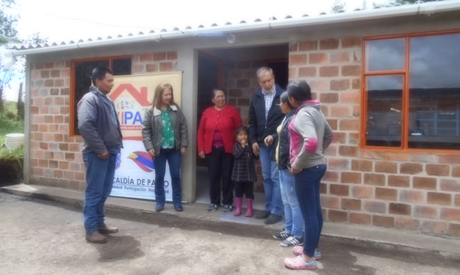 Eentregas de mejoramiento de vivienda rural