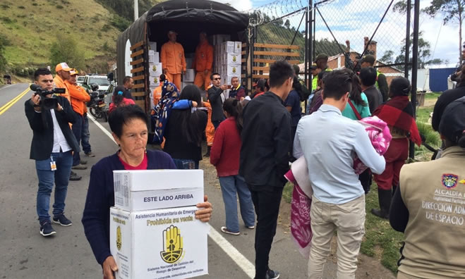 Alcaldia Pasto entrega ayudas humanitarias