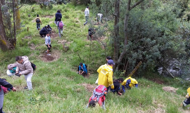Minga ambiental corregimiento de Mocondino