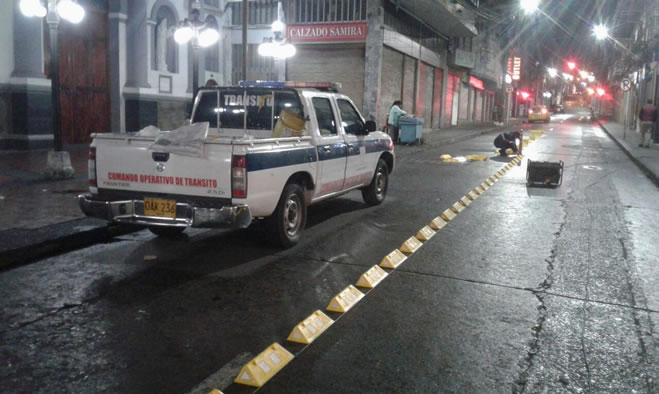 Labores de señalizacion e instalación de dispositivos de seguridad