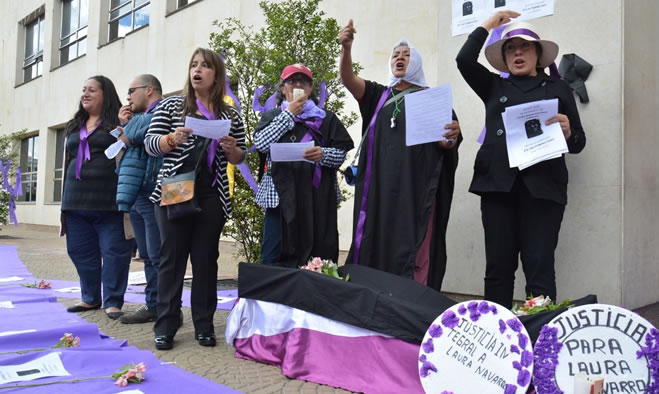 Mujeres en Pasto piden justicia ante el caso de Laura María Navarro Gomajoa