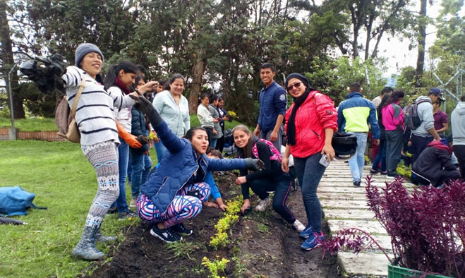 Jornada ecológica en las instalaciones del SENA